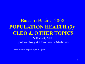 Epidemiology and Community Medicine (3)