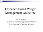 Evidence-Based Weight Management Guideline