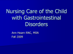 Gastrointestinal Disorders in Pediatric Patients