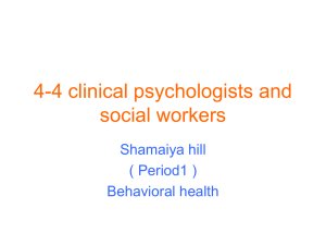 4-4 clinical psychologists and social workers