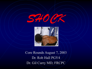 shock - Calgary Emergency Medicine