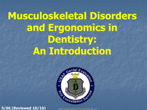 File - The Ergonomic Hazards Of Dental Hygienists