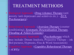 Description (Ao1) & Evaluation (Ao2) of treatments