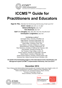 ICCMS™ Guide for Practitioners and Educators  Nigel B. Pitts,