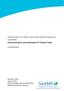 Communication and Interaction of Trauma Team