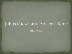 Julius Caesar and Ancient Rome