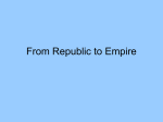 From Republic to Empire