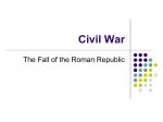 The Fall of the Republic