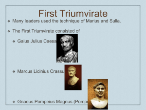 Julius Caesar POWERPOINT - Warren County Public Schools