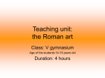 Unità didattica: l`arte romana
