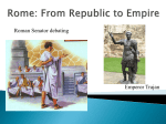 I. From Republic to Empire