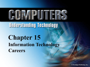 Chapter 15 Information Technology Careers