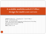 A scalable multithreaded L7-filter design for multi