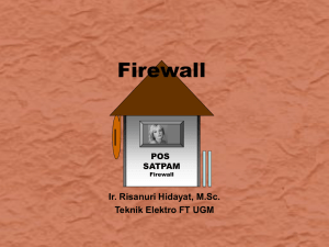 Firewall - Gadjah Mada University