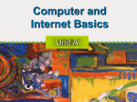 Unit A: Computer and Internet Basics