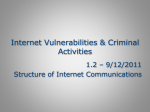 Internet Vulnerabilities & Criminal Activities