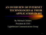 AN OVERVIEW OF INTERNET TECHNOLOGIES & THEIR …