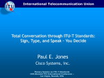 Total Conversation through ITU-T Standards