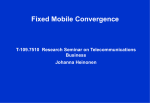 Fixed Mobile convergence