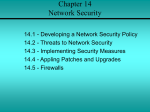 Chapter 14 Network Security - Cambridge Regional College