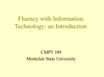 Fluency with Information Technology: an Introduction