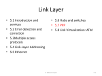 Link Layer - Southern Adventist University