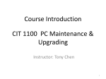 CIT 1100 PC Maintenance and Upgrade