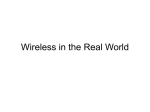 Wireless in the Real World