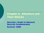 Chapter 2: Attackers and Their Attacks