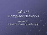 Lecture 25: Introduction to Network Security