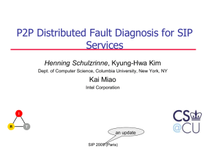 Distributed Self Fault-Diagnosis for SIP Multimedia
