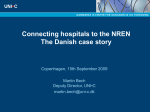 Non-Technical Issues regarding connecting hospitals to