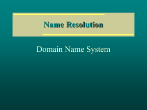 Name Resolution