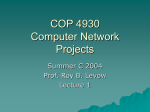 COP 4930 Computer Network Projects