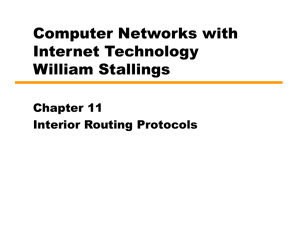 Chapter 11 Interior Routing Protocols