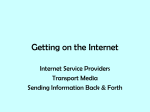 Getting on the Internet