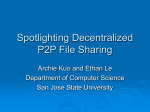 DecentralizedP2P - Department of Computer Science
