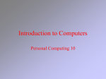 Introduction to Computers