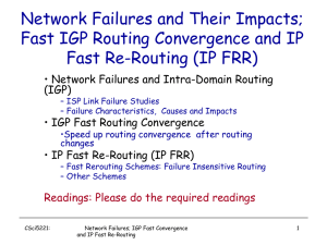 fast rerouting - CSE Labs User Home Pages