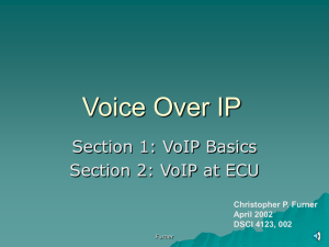 Voice Over IP - Christopher P. Furner