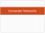 Computer Networks - Texas State Department of Computer Science