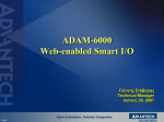 ADAM-6000 Web Enabled Smart IO