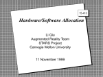 Hardware/Software Allocation
