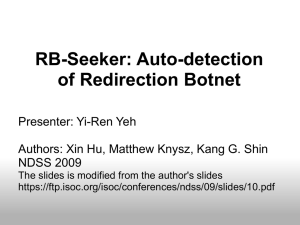 RB-Seeker: Auto-detection of Redirection Botnet