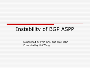 Instability of BGP ASPP