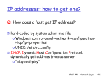 DHCP/NAT/IPv6