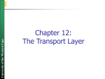 Chapter 12: The Transport layer