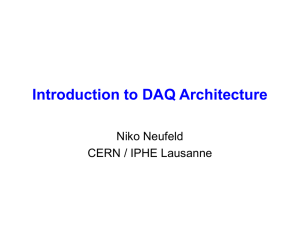 Introduction to DAQ Architecture - Indico