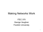 MakingNetworksWork - Computing Sciences