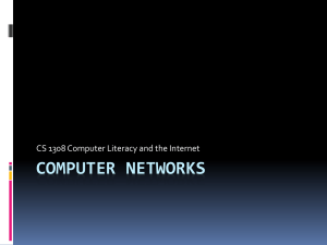 Computer Networks - Texas State Department of Computer Science